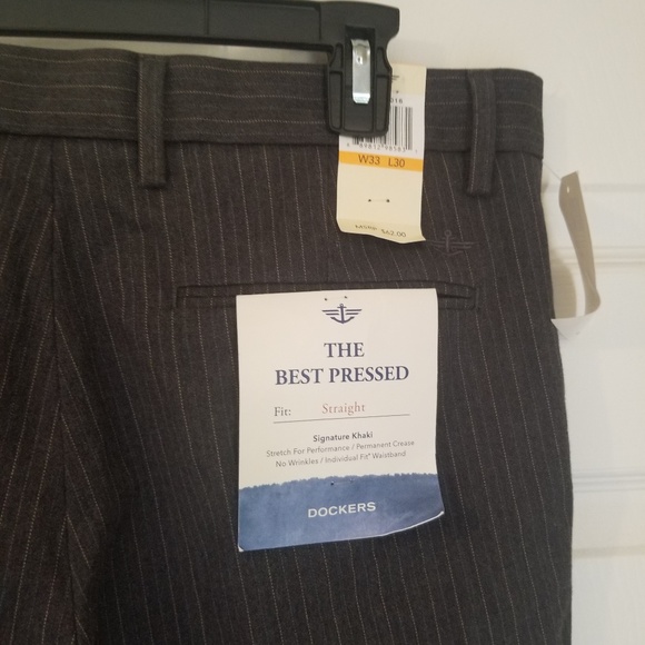 Dockers The Best Pressed Straight Leg Pants NWT - Picture 4 of 7